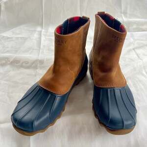 Rare Sperry Top-Sider Brown Leather Snow Duck Boots (STS16428)- Mens Size US 10M